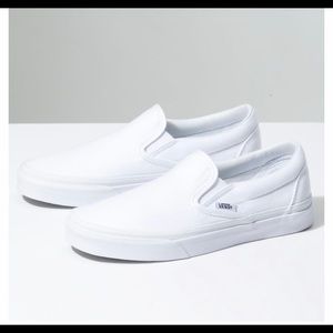 Classic White Slip On Vans